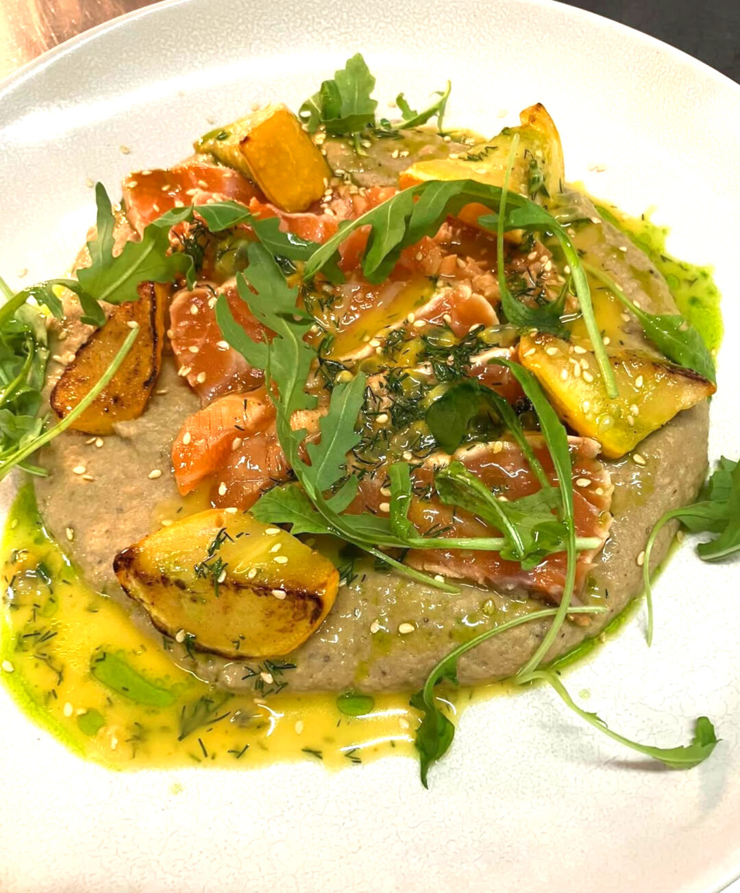 plat - Tataki de Saumon