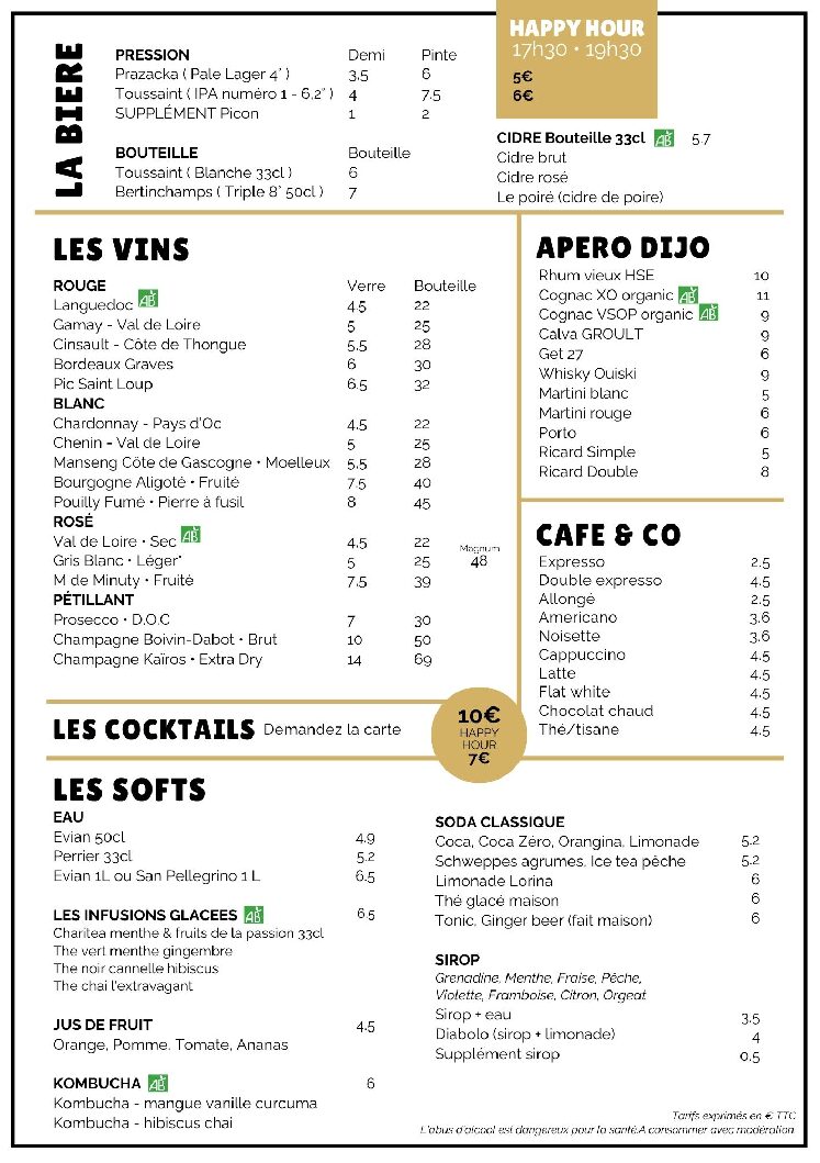 FR Carte Boissons S35